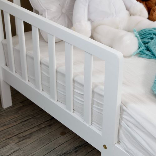  The Orbelle Contemporary Solid Wood Toddler Bed - White