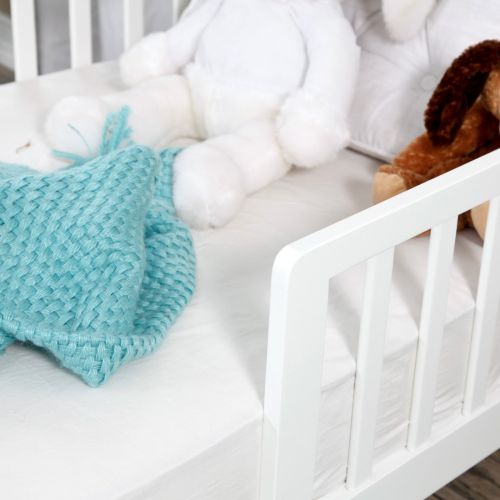  The Orbelle Contemporary Solid Wood Toddler Bed - White