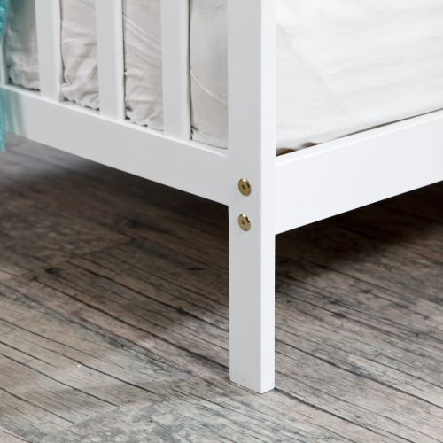  The Orbelle Contemporary Solid Wood Toddler Bed - White