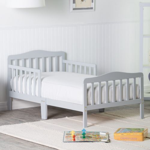  Orbelle Contemporary Solid Wood Toddler Bed - Gray