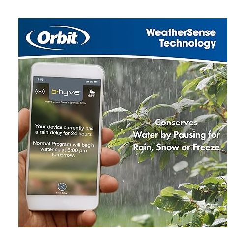  Orbit 57995 B-hyve XR Smart 16-Zone Indoor/Outdoor Sprinkler Controller, Compatible with Alexa