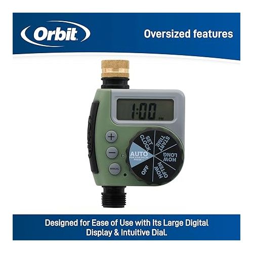  Orbit 62056 One Outlet Single-Dial Hose Faucet Timer