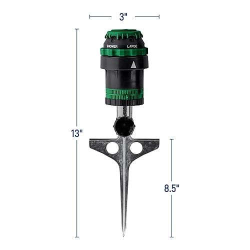  Orbit 58573N H2O-6 Gear Drive Sprinkler, (1)