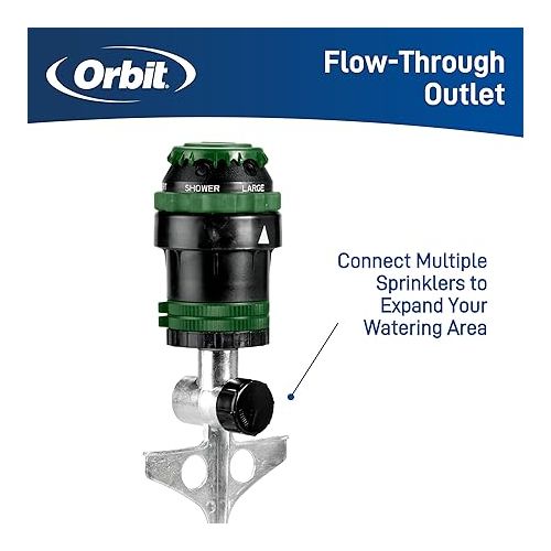  Orbit 58573N H2O-6 Gear Drive Sprinkler, (1)