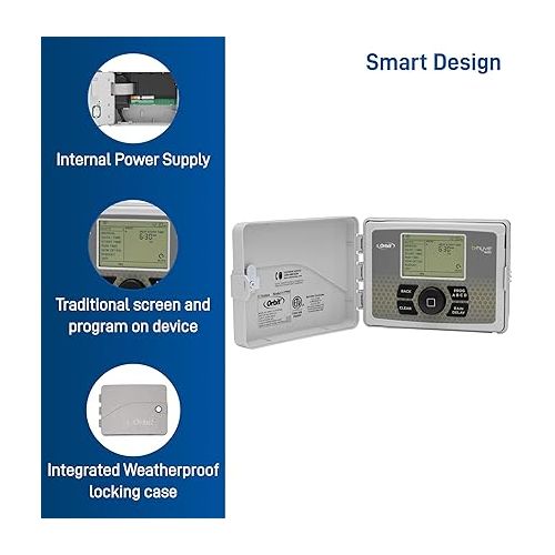  Orbit 57946 B-hyve Smart Indoor/Outdoor 6-Station WiFi Sprinkler System Controller