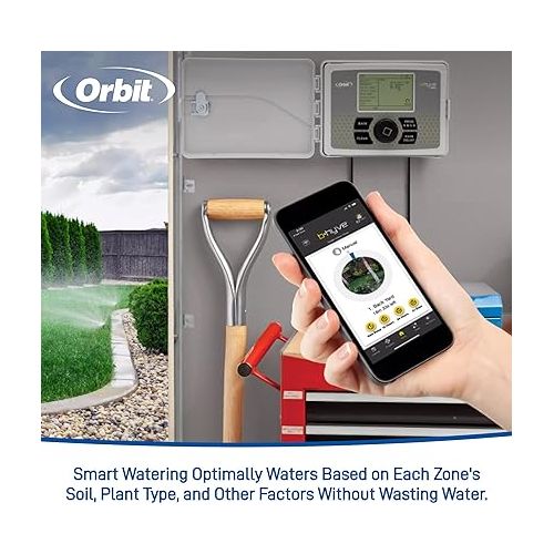  Orbit 57946 B-hyve Smart Indoor/Outdoor 6-Station WiFi Sprinkler System Controller