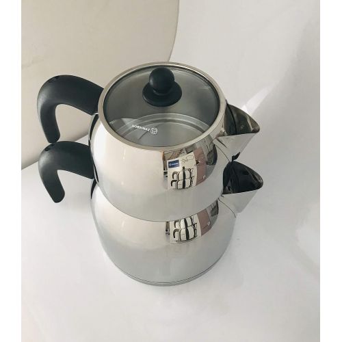  KORKMAZ Orbit 3.1 liter 18/10 Stainless Steel Turkish Teapot