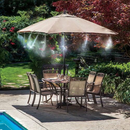  Orbit Mister Nozzles - 10 Pack (50 Misters) | Brass and Stainless Steel Outdoor Misting | Cool Your Patio with a Fine Water Mist Nozzle