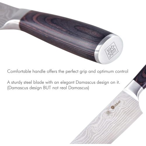  [아마존 핫딜]  [아마존핫딜]Orblue Chef Knife, 8-Inch High Carbon Stainless Steel Kitchen Chefs Knife for Cutting, Chopping, Dicing, Slicing & Mincing  Professional Cooking Knife with Ergonomic Handle & Shar