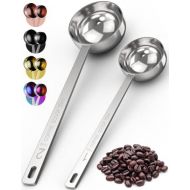 Orblue Coffee Scoop, Stainless Steel, long handled Spoons, Pack of 2