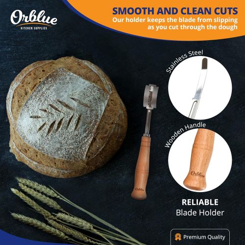  ORBLUE Bread Lame, Dough Scoring Tool for Artisan Bread, 12 Blades Included