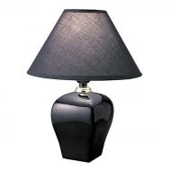 Ore International ORE International Urn-Shaped Table Lamp, Black