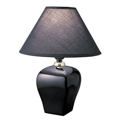  Ore International ORE International Urn-Shaped Table Lamp, Black