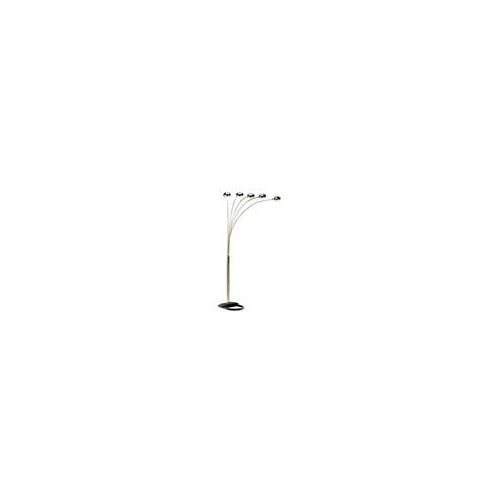  Ore International ORE International 5 Arms Arch Floor Lamp, White