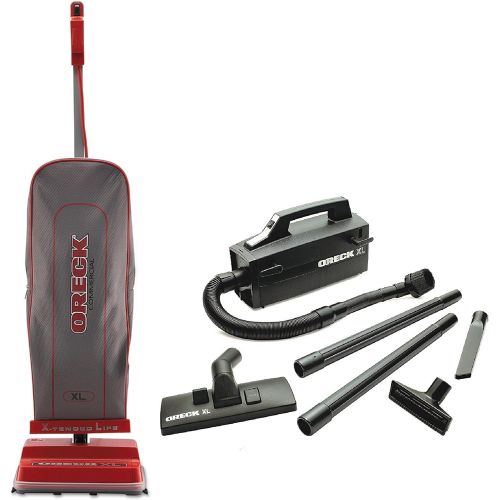  Oreck Commercial U2000RB-1 Commercial 8 Pound Upright Vacuum Bundle Super Deluxe Compact Vac - BB880AD