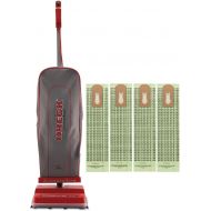 Oreck Commercial U2000R-1 120 V Red/Gray Upright Vacuum Bundle with 4 Oreck Advance Filtration Hypo-Allergenic Bags