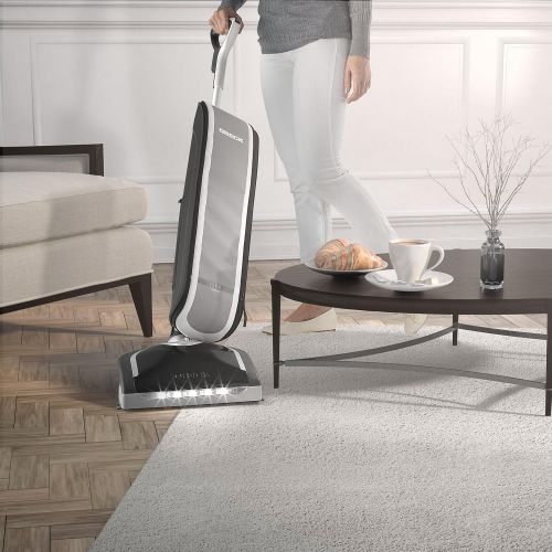  Oreck Elevate Conquer Bagged Upright Vacuum Cleaner, 2 Speed Control with HEPA Media Filtration, Lightweight, 35ft Power Cord, UK30300, Grey