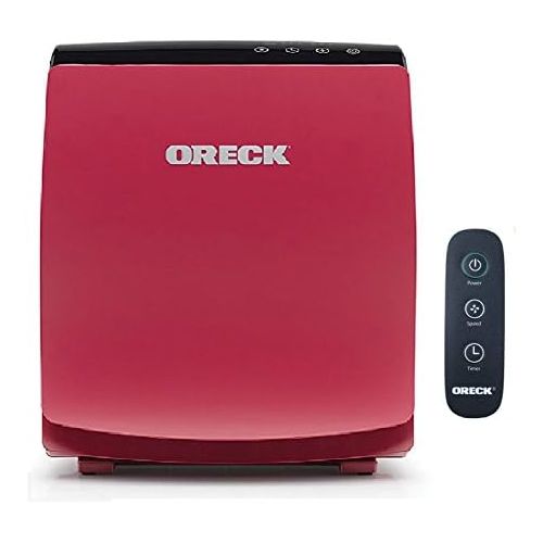  Oreck AirVantage PLUS True HEPA, Charcoal and VOC Air Purifier and Allergen Remover For Small To Medium Sized Room (Red)