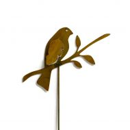 /Oregardenworks Bird on Branch Metal Yard Stake, Garden Art, Yard, Outdoor Decor