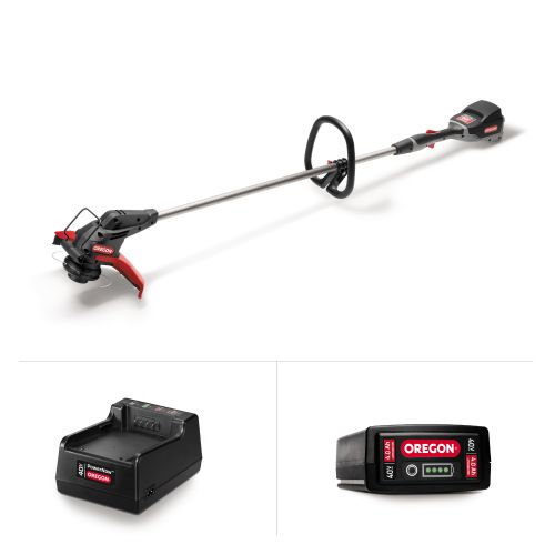  Oregon 40V Max ST275 Cordless String Trimmer/Edger, 4.0 Ah Battery and C650 Charger Included