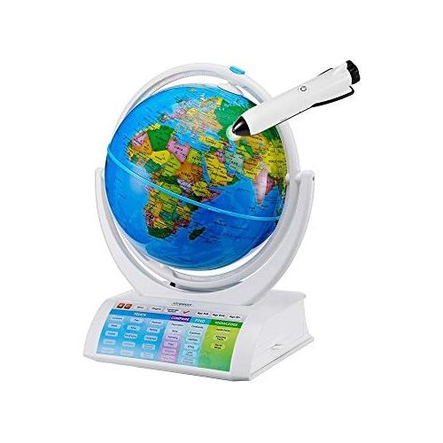  [아마존베스트]Oregon Scientific SG338R Smart Globe Explorer AR Educational World Geography Kids-Learning Toy Space Planet Science Earths Inner Core Bluetooth Pen