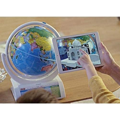  [아마존베스트]Oregon Scientific SG338R Smart Globe Explorer AR Educational World Geography Kids-Learning Toy Space Planet Science Earths Inner Core Bluetooth Pen
