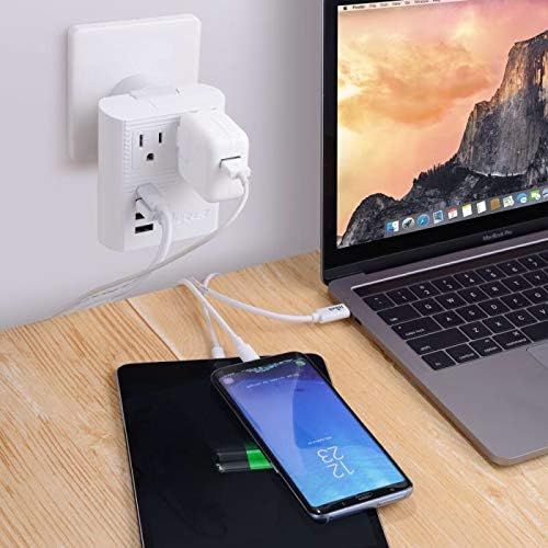  [아마존 핫딜]  [아마존핫딜]Orei Travel Adapter Power Strip by OREI, International Plug for Worldwide Wall Charger with 3 USB + 1 USB-C PD & 2 USA Input Charging Ports for Cell Phones, Laptop, Camera Chargers, CPA