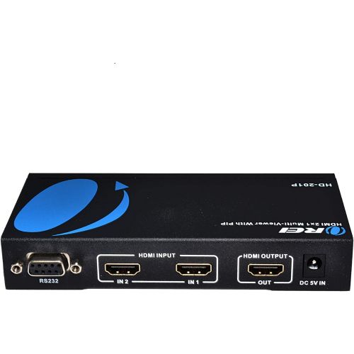  [아마존핫딜][아마존 핫딜] Orei HD-201P 2 X 1 High Speed HDMI Switcher with IR Remote (RS-232) - Supports 3D 1080P with Picture in Picture