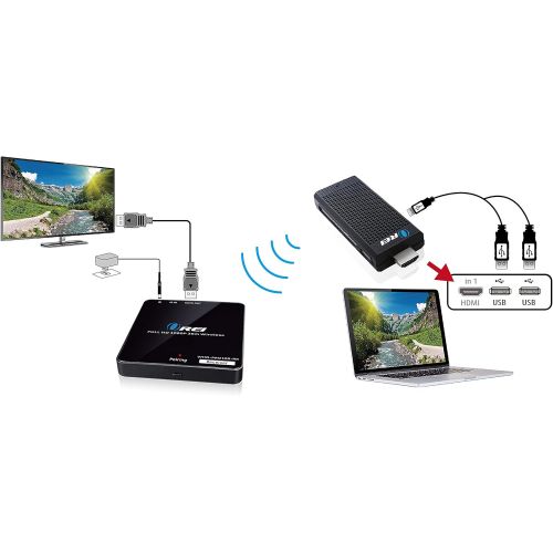  [아마존 핫딜] Orei Wireless HDMI Transmitter & Receiver, by OREI - Extender Full HD 1080p Wirelessly Upto 100 Ft with Dongle - Perfect for Streaming, Laptops, PC, Media and More