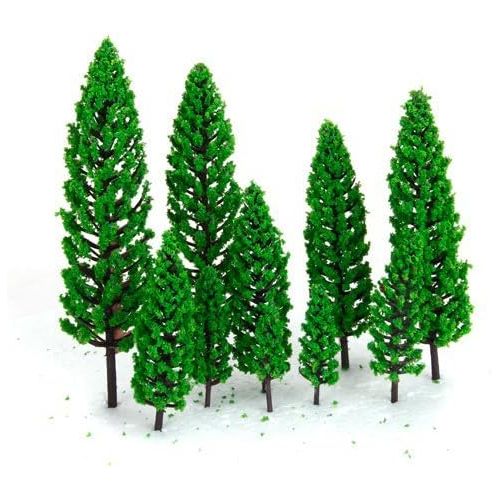  [아마존베스트]OrgMemory 29pcs Mixed Model Trees 1.5-6 inch(4 -16 cm), Ho Scale Trees, Diorama Supplies, Model Train Scenery, Fake Trees for Projects, Woodland Scenics with No Bases