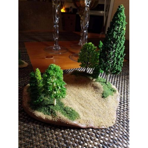  [아마존베스트]OrgMemory 29pcs Mixed Model Trees 1.5-6 inch(4 -16 cm), Ho Scale Trees, Diorama Supplies, Model Train Scenery, Fake Trees for Projects, Woodland Scenics with No Bases