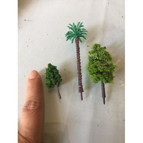  [아마존베스트]OrgMemory 29pcs Mixed Model Trees 1.5-6 inch(4 -16 cm), Ho Scale Trees, Diorama Supplies, Model Train Scenery, Fake Trees for Projects, Woodland Scenics with No Bases