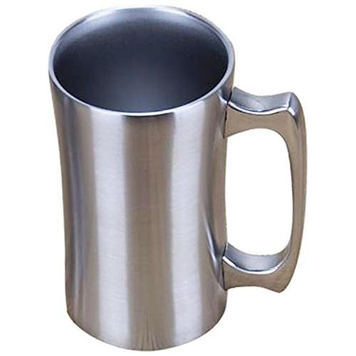  [아마존베스트]Insulated Cup, OrgMemory Stainless Steel Coffee Mug, 20 oz Coffee Mug, (560 ml), Double Wall Beer Stein, Tumbler with Handle, Insulated Beer Mug with Lid