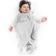 Organic Baby Sleep Bag Sack, 4 Season Basic Merino Wool Baby Sleeping Bag Gown, 0-6 Months, Gray