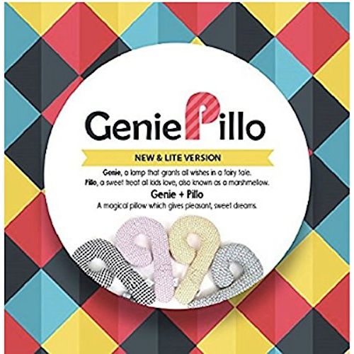  Organic Factory Genie Lite Car Seat Head Neck and Body Support Pillow for Kids - Color Grey Star