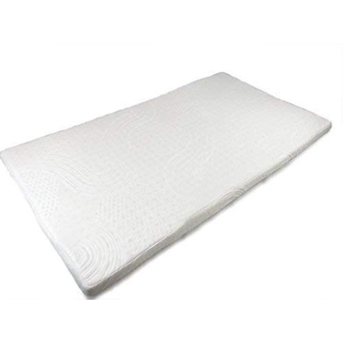  Organic Textiles LLC OrganicTextiles Crib/Toddler Natural Latex Mattress Topper 3, Organic Cotton Cover Included, Made Naturally Without Harmful Additives