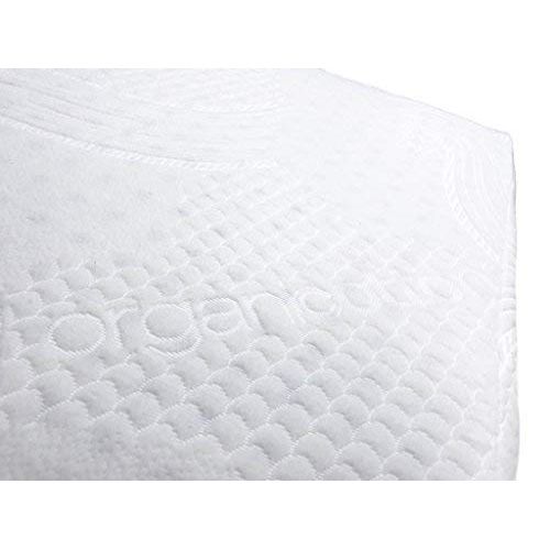  Organic Textiles LLC OrganicTextiles Crib/Toddler Natural Latex Mattress Topper 3, Organic Cotton Cover Included, Made Naturally Without Harmful Additives