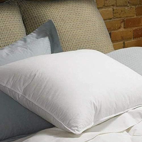  OrganicTextiles 100% All Organic Cotton Fiber Medium Filled Queen Size Pillow.