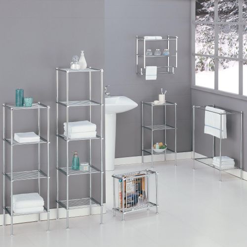  Organize It All 3 Tier Chrome Space Saver Bathroom Organizer