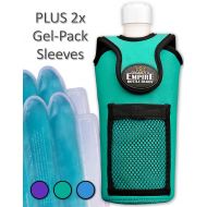 [아마존베스트]Organized Empire Insulated Water Bottle Holder with Shoulder Strap Sling + 2 Freezable &...