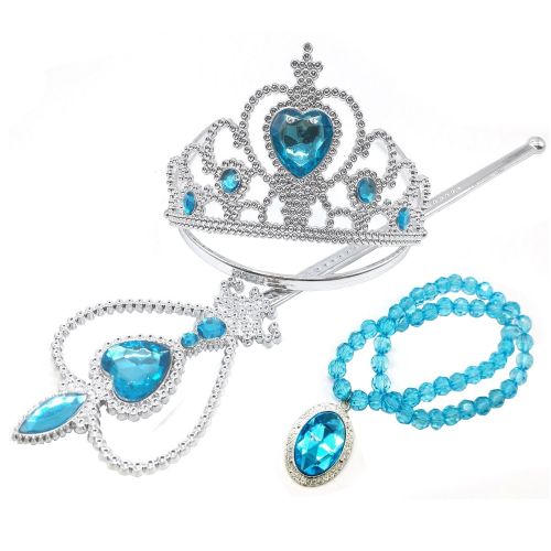  Orgrimmar Princess Dress Up Accessories Gloves Tiara Crown Wand Necklaces Presents for Kids Girls