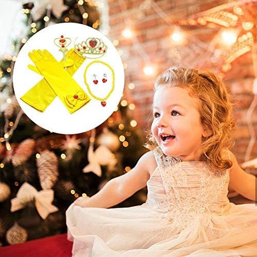  Orgrimmar Princess Dress Up Accessories Gloves Tiara Crown Wand Necklaces Presents for Kids Girls