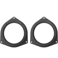 Orgrimmar 2 Pcs 6.5 Plastic Car Speaker Spacers Adapter Black Mounting Spacer Adaptor Ring for Toyota/Crown/Reiz/BYD F3