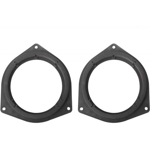  Orgrimmar 2 Pcs 6.5 Plastic Car Speaker Spacers Adapter Black Mounting Spacer Adaptor Ring for Toyota/Crown/Reiz/BYD F3