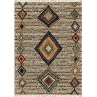 Orian Rugs Bedouin Collection 5006 Tribal Door Area Rug with Fringe, 53 x 76, Multicolor