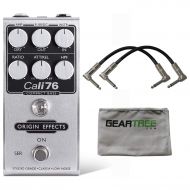 Origin Effects Cali76 Compact Bass Compressor Pedal w Patch Cables and Polish Cl