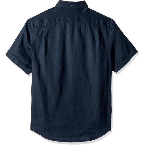  Original Penguin Mens Short Sleeve Washed Linen Shirt