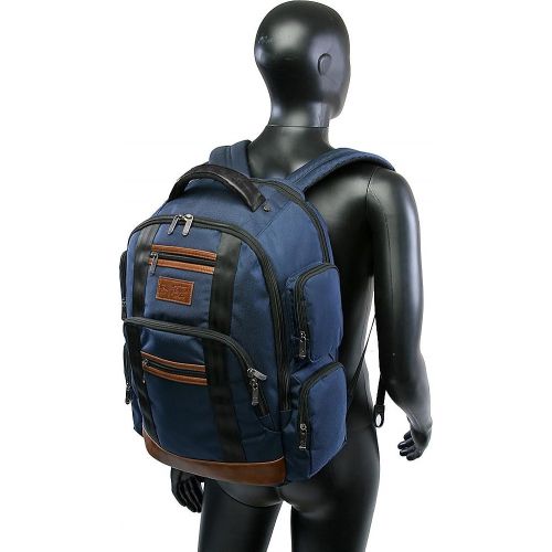  Original Penguin ORIGINAL PENGUIN Peterson Backpack Fits Most 15-inch Laptop and Notebook, Black, One Size