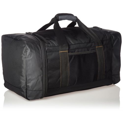  Original Penguin ORIGINAL PENGUIN Weekender Duffel Luggage Bag for Men, Black/Grey Crosshatch One Size