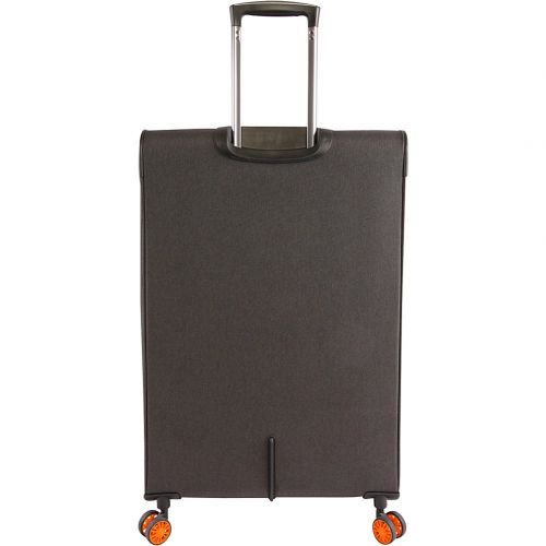  Original Penguin ORIGINAL PENGUIN Luggage Colfax 2 Piece Set Expandable Suitcase with Spinner Wheels, Black Crosshatch/Orange